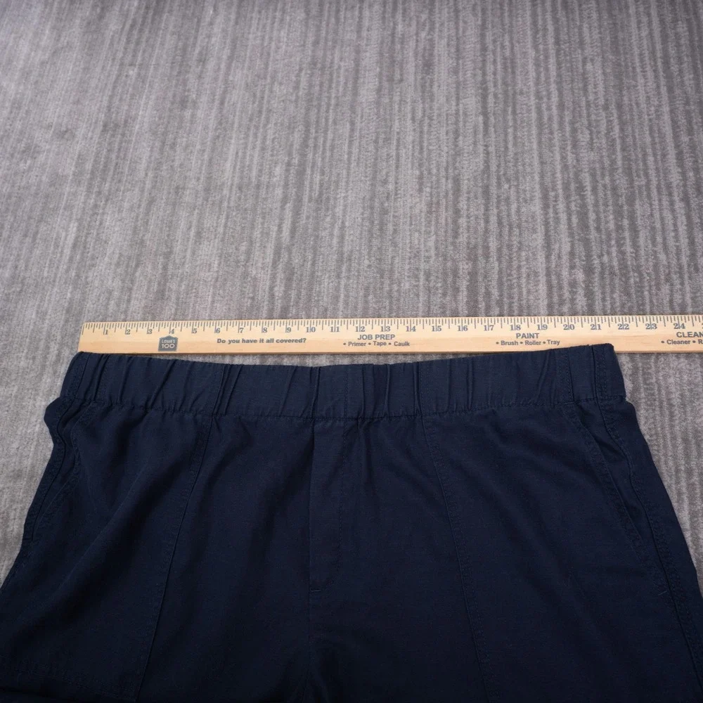 Banana Republic Pants Women XXL Navy Blue Linen Blend Pull On Relaxed NEW No Tag